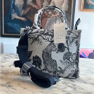 NWT A New Day Dior Book Tote-style jacquard leopard handle bag